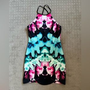 Vici Floral Abstract Mini dress